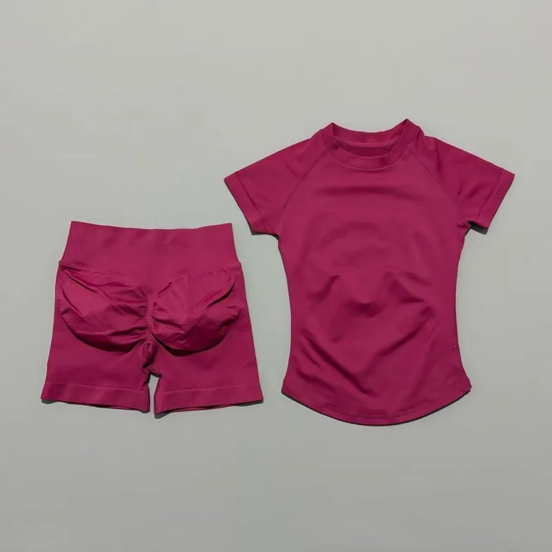 HISTELLO Women’s Gym Set | Seamless Yoga Workout Outfit