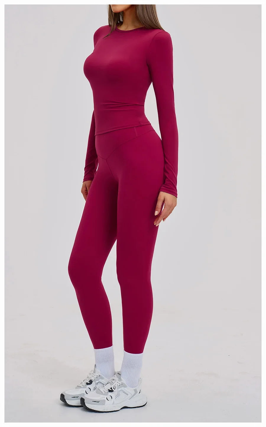 Women’s 2-Piece Yoga Set | Long Sleeve Workout Outfit