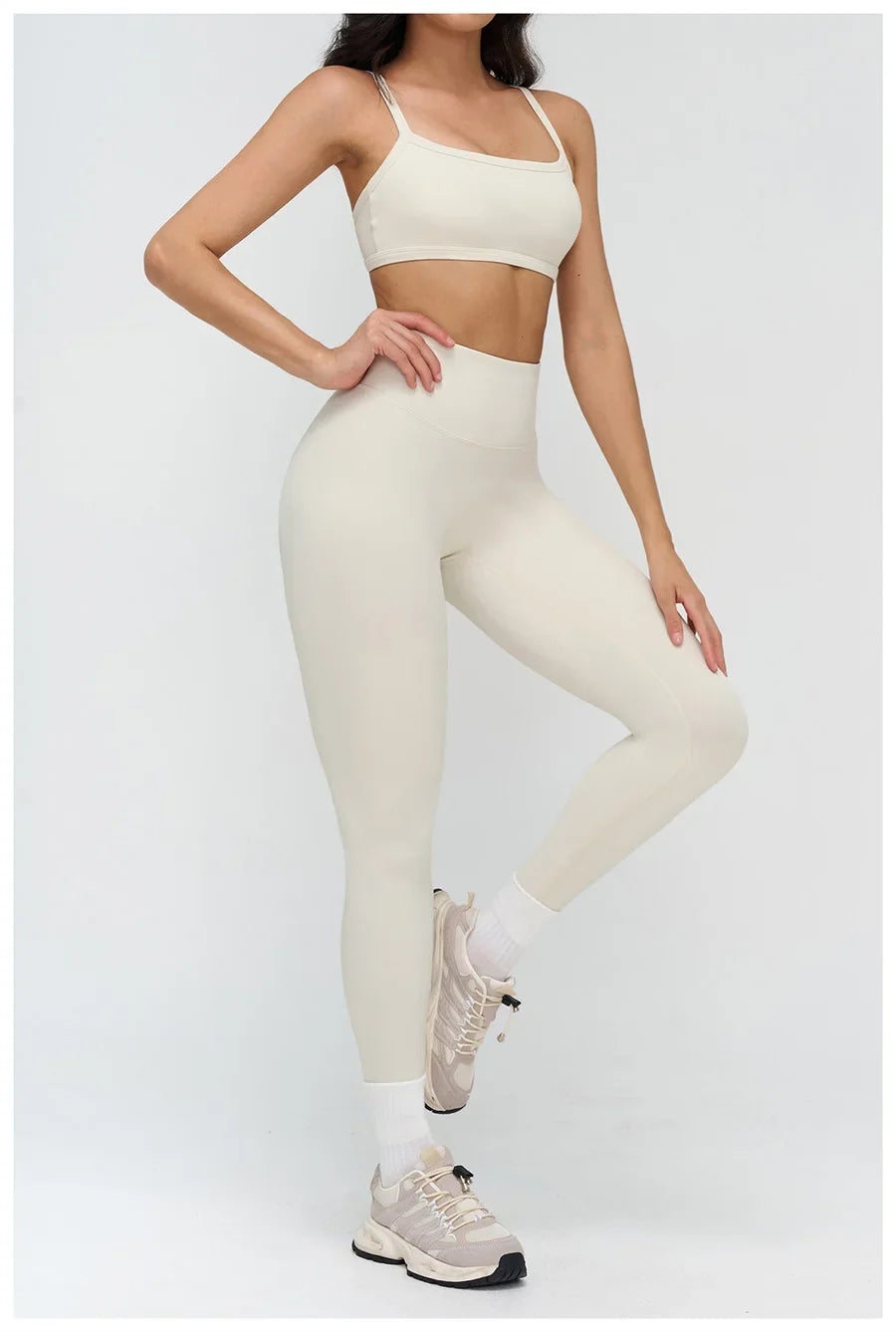 Women’s 2-Piece Yoga Set | Crop Top & High Waist Leggings