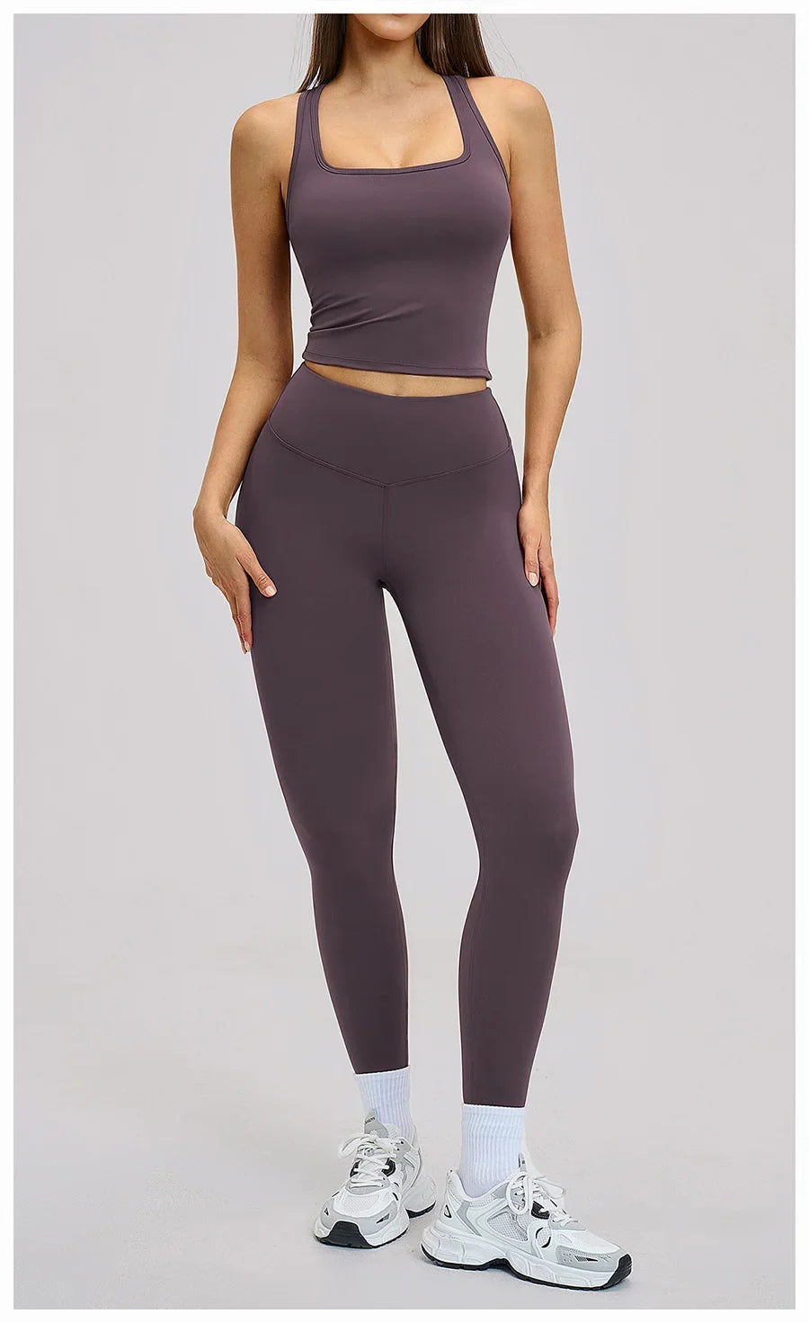 Women’s 2-Piece Yoga Set | Long Sleeve Workout Outfit