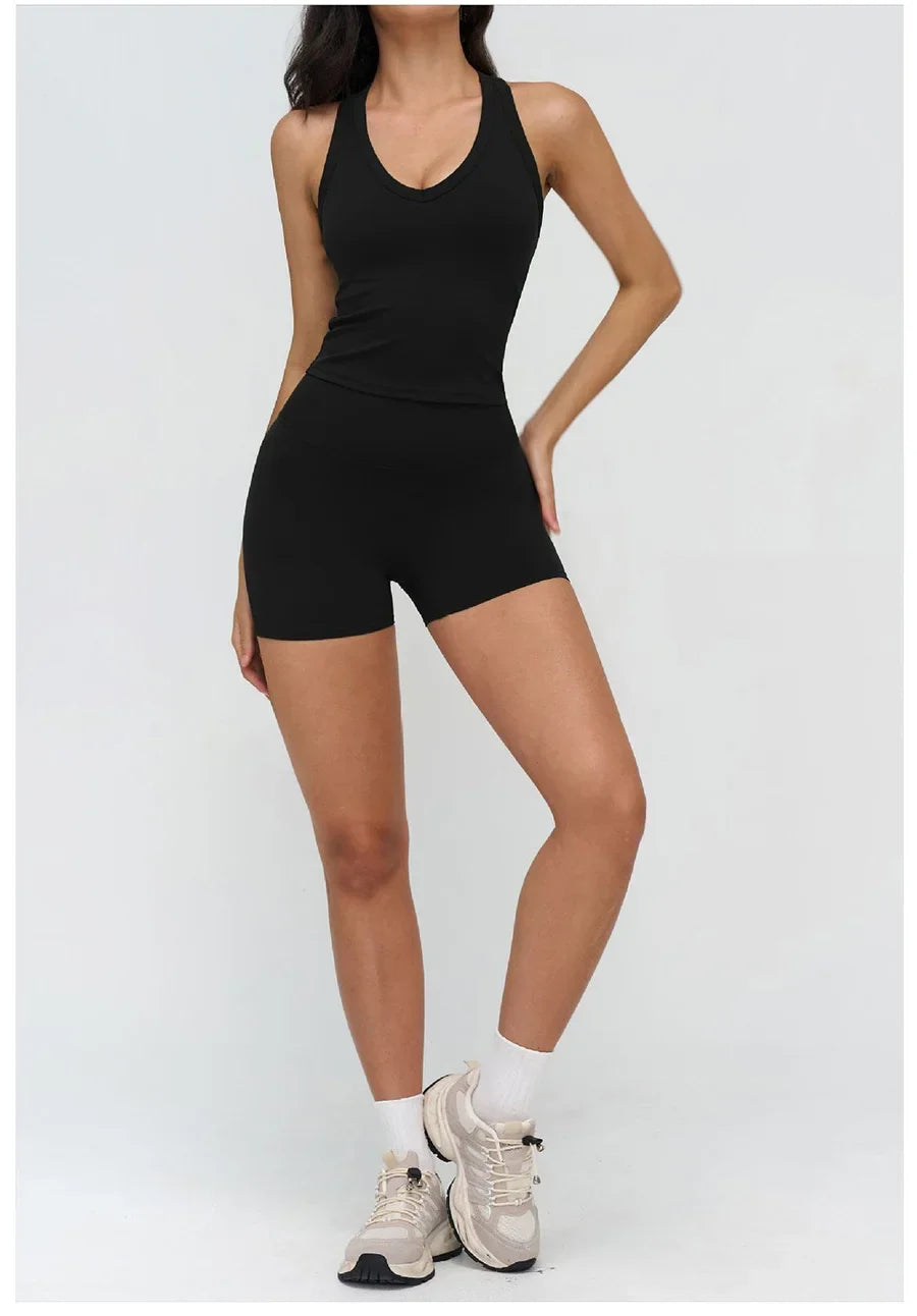 Women’s 2-Piece Yoga Set | Crop Top & High Waist Leggings