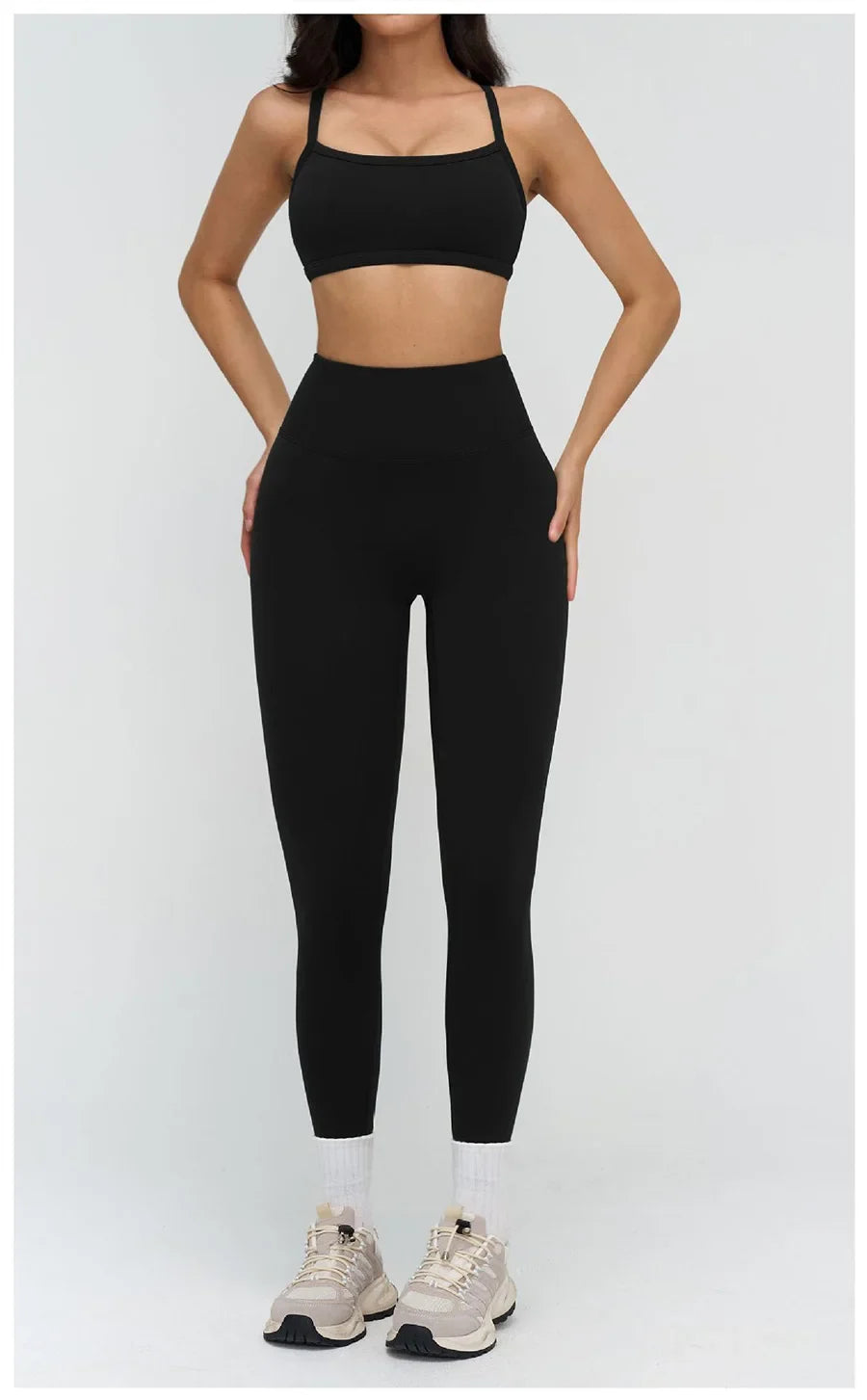 Women’s 2-Piece Yoga Set | Crop Top & High Waist Leggings