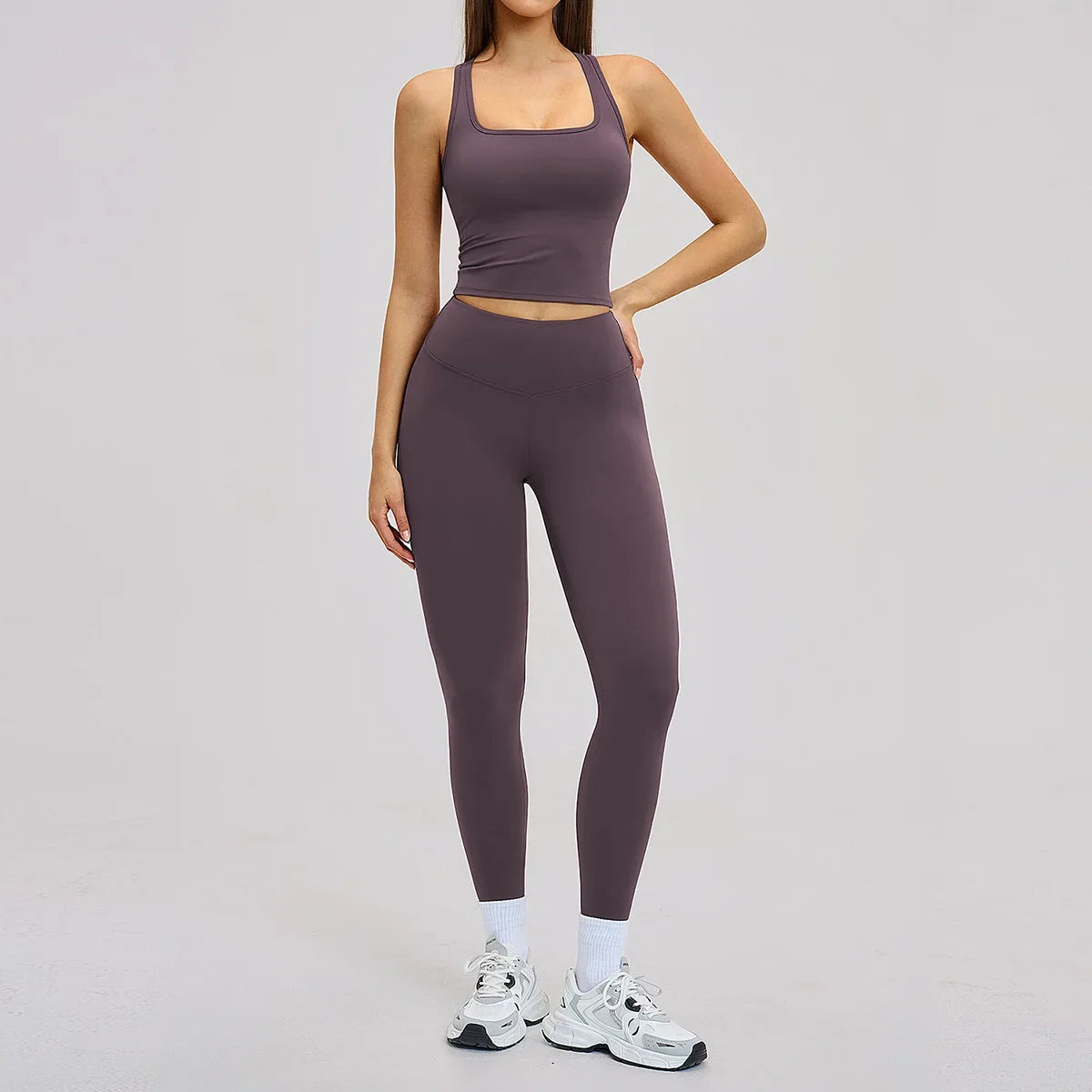 Women’s 2-Piece Yoga Set | Long Sleeve Workout Outfit
