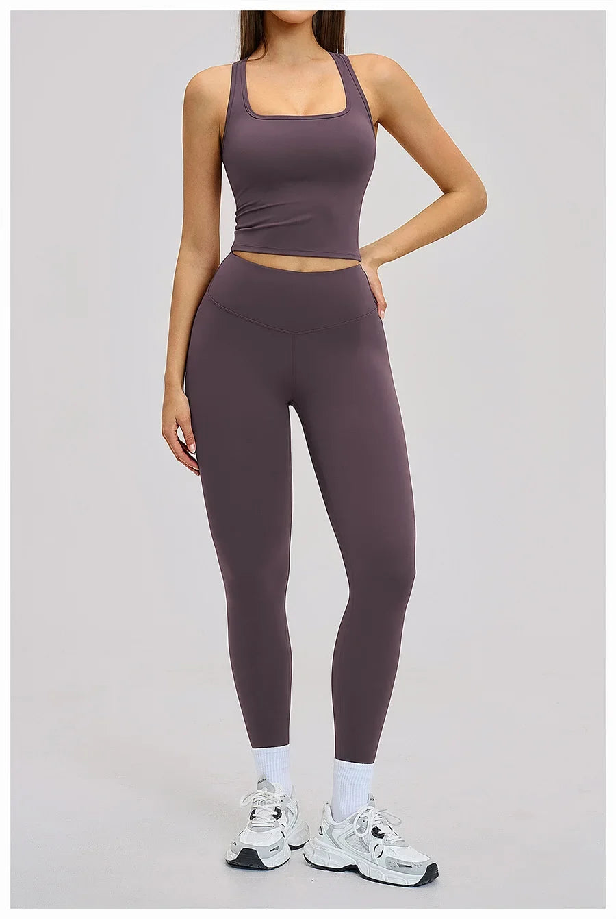 Women’s 2-Piece Yoga Set | Long Sleeve Workout Outfit
