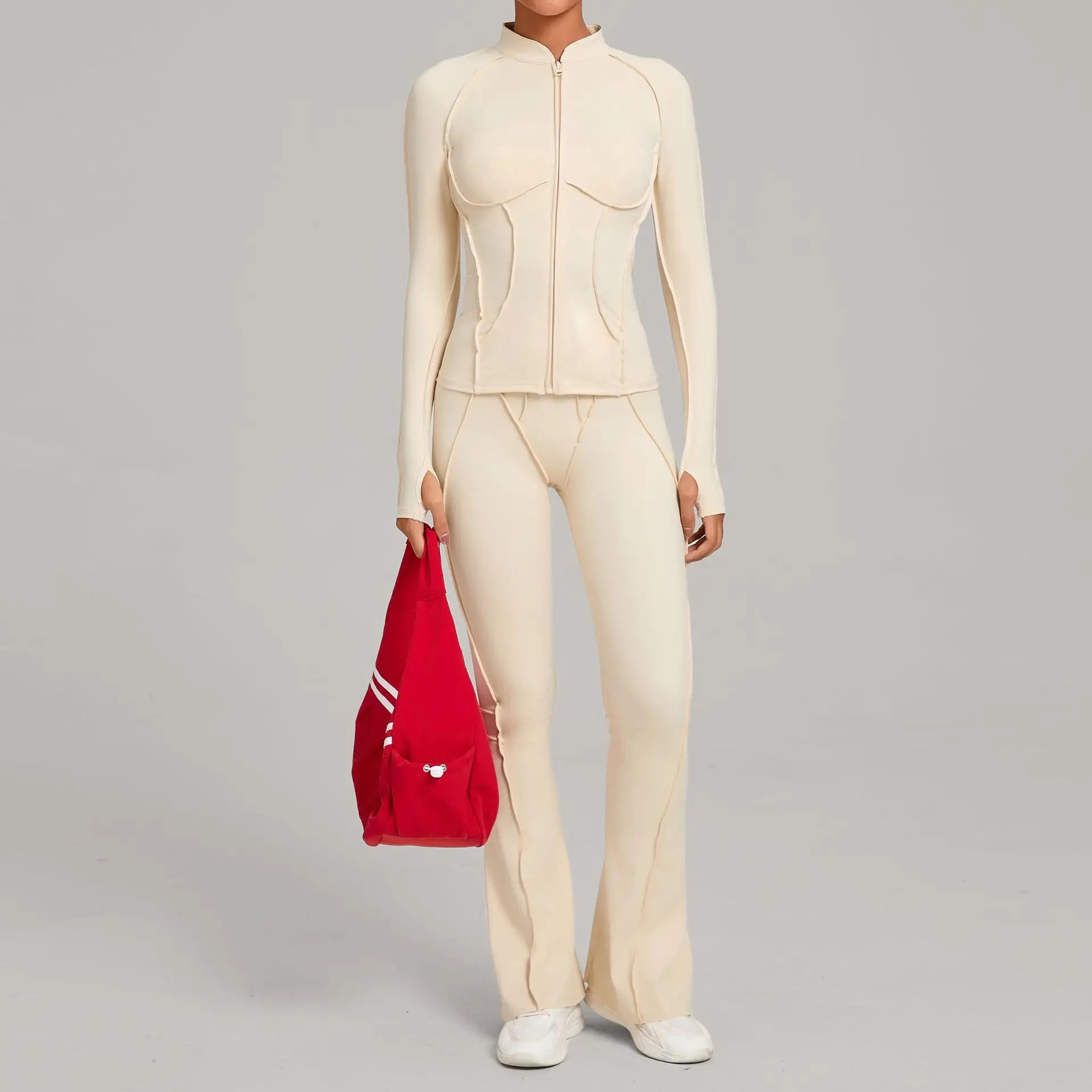 Women’s 2-Piece Yoga Tracksuit | Long Sleeve Sports Set