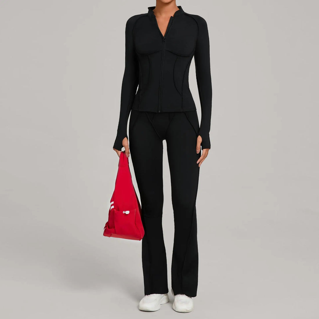 Women’s 2-Piece Yoga Tracksuit | Long Sleeve Sports Set