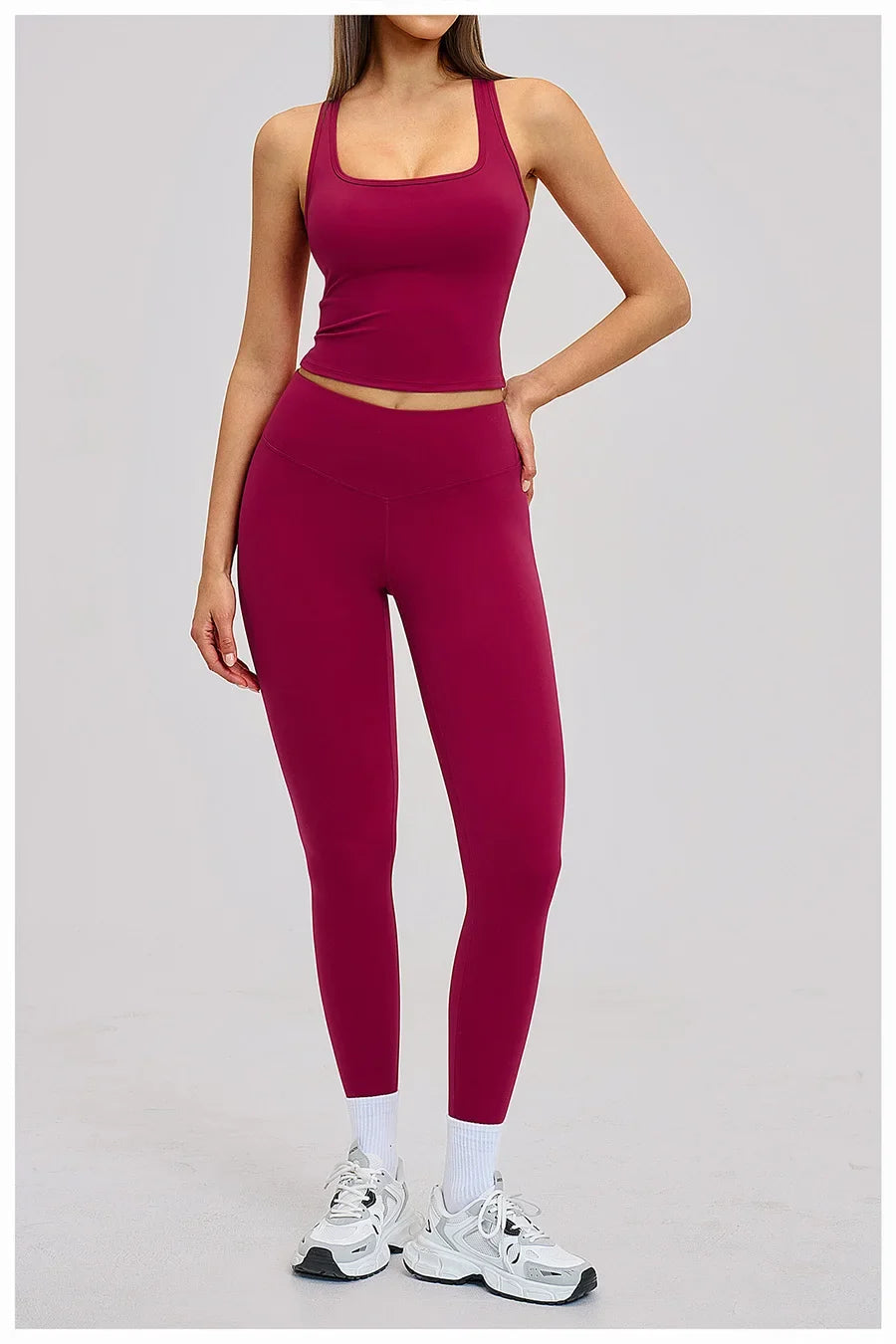 Women’s 2-Piece Yoga Set | Long Sleeve Workout Outfit