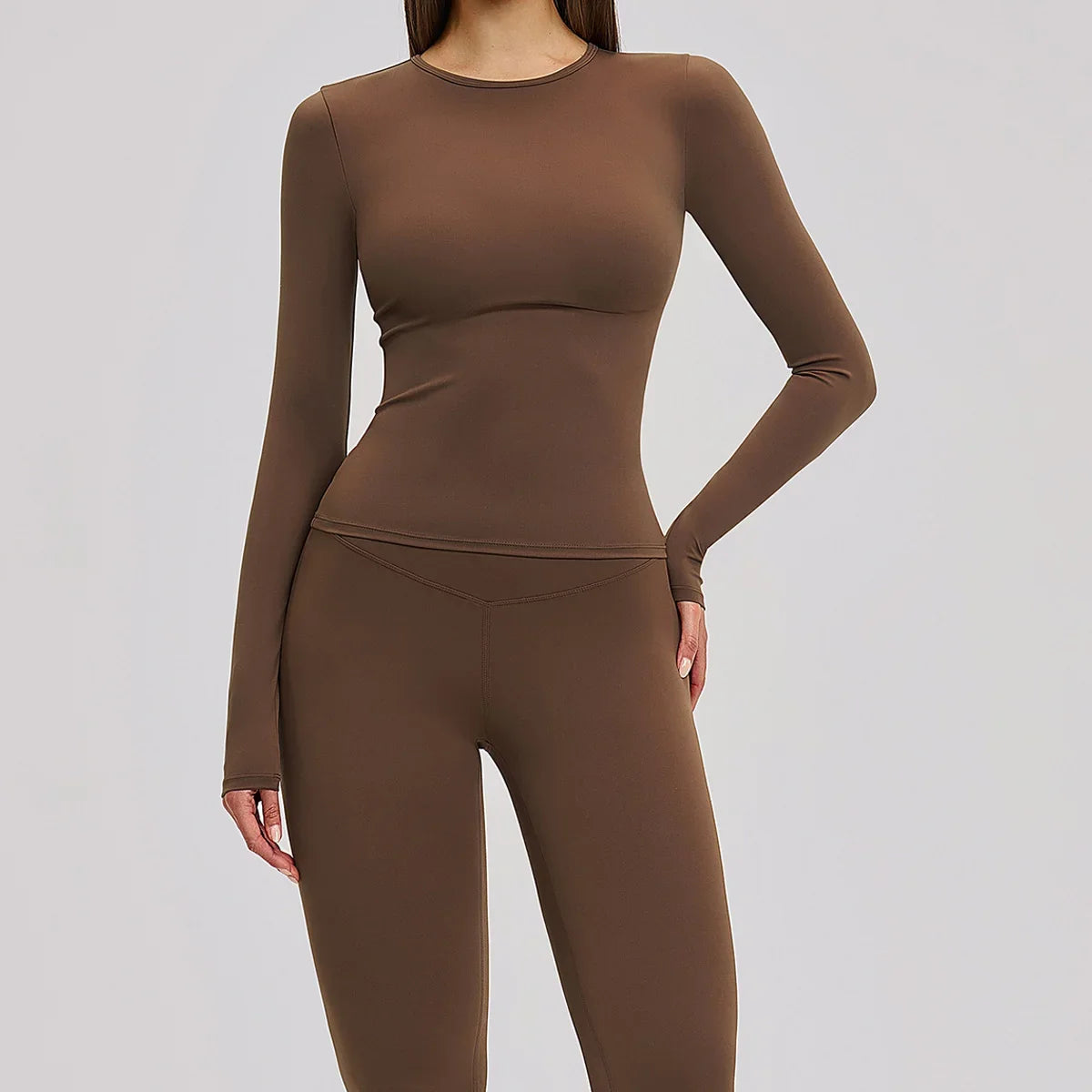 Women’s 2-Piece Yoga Set | Long Sleeve Workout Outfit