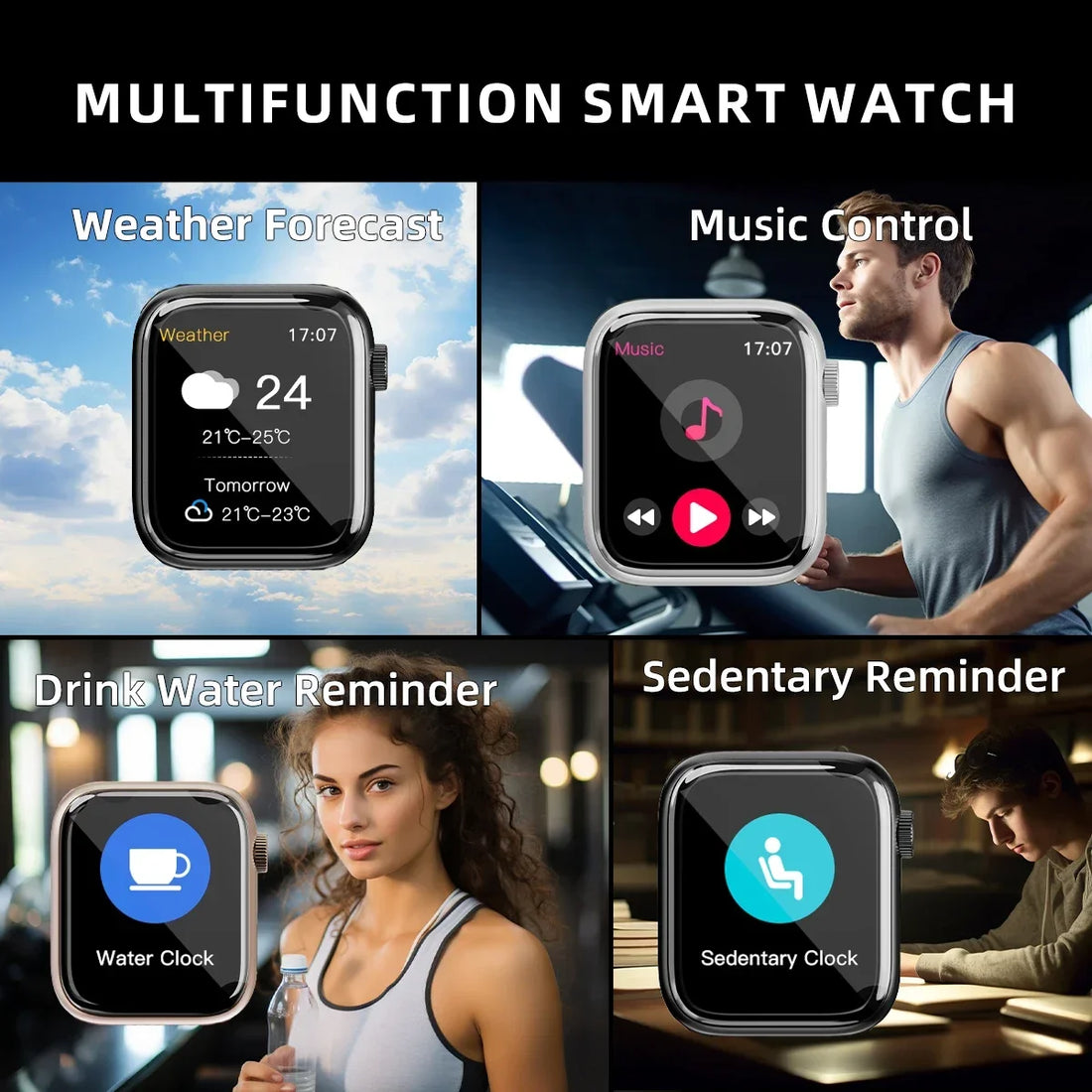 Series 8 Smartwatch | Fitness Tracker with Call & Music