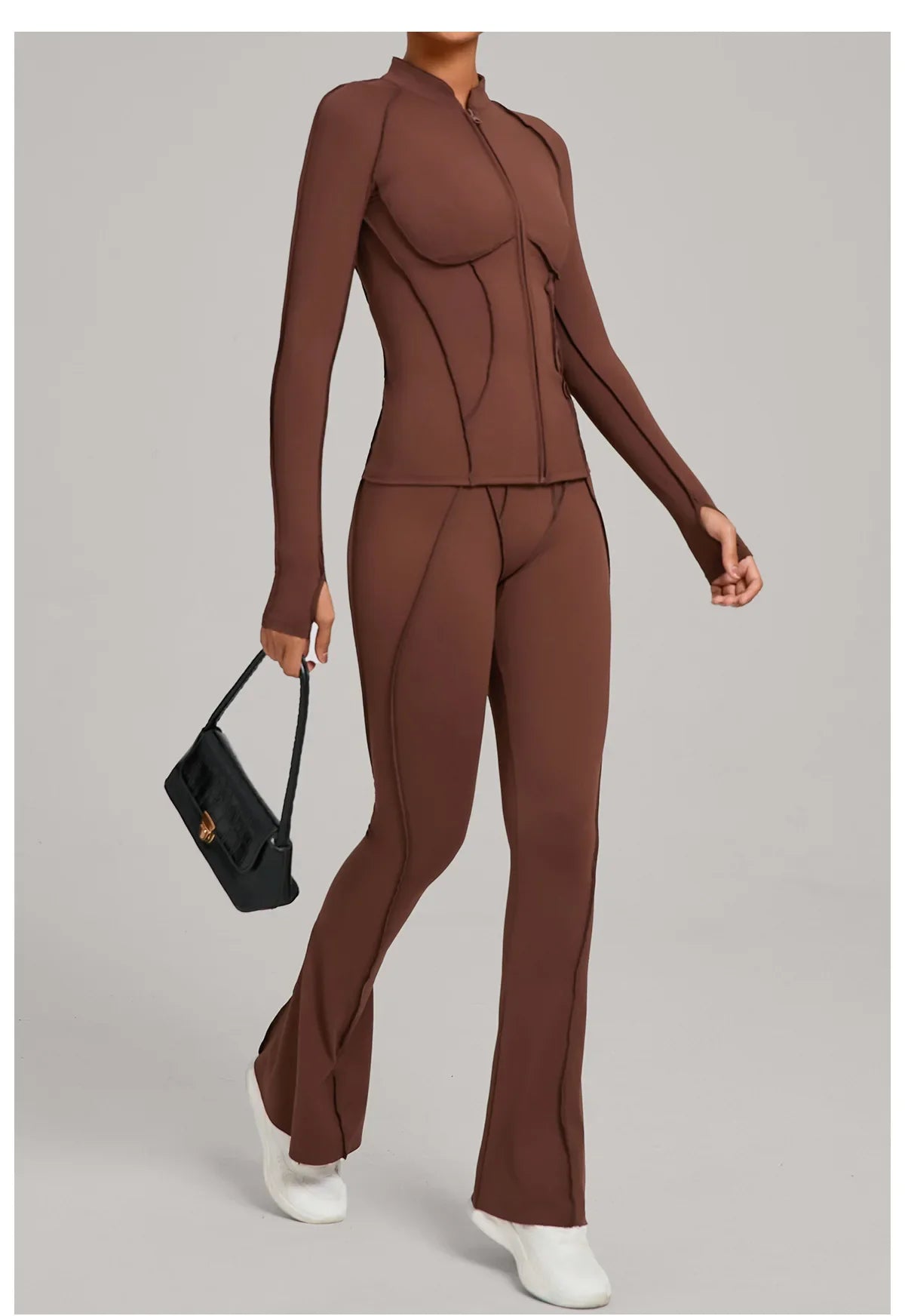 Women’s 2-Piece Yoga Tracksuit | Long Sleeve Sports Set