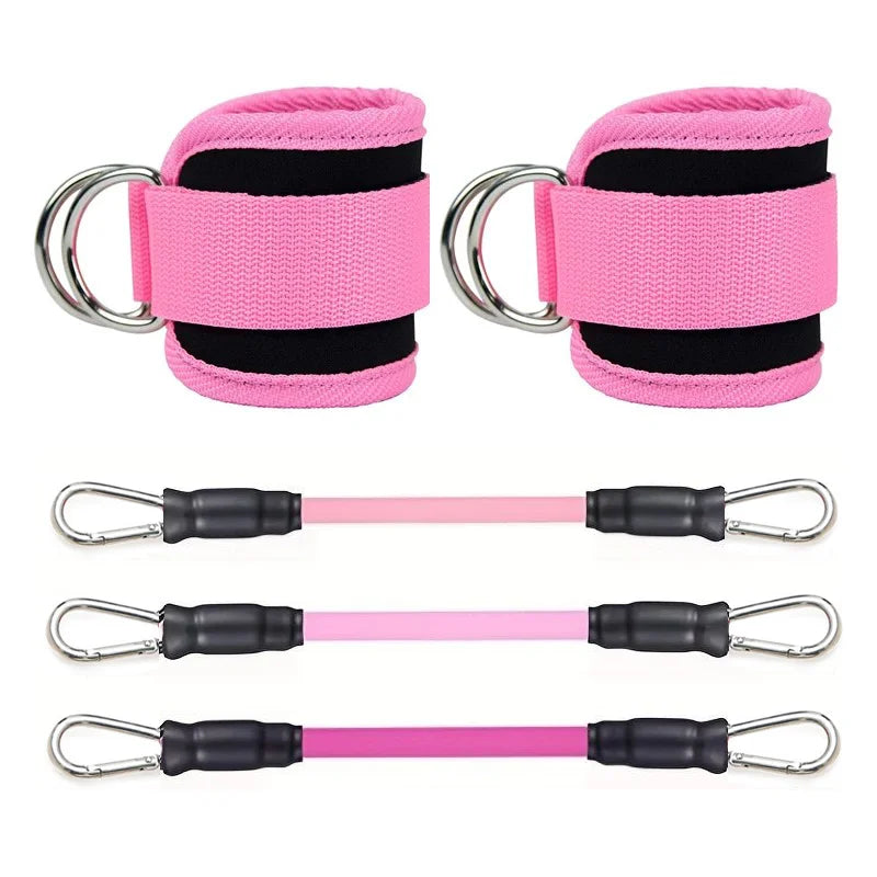 Resistance Bands & Ankle Straps Set | Fitness Workout Kit