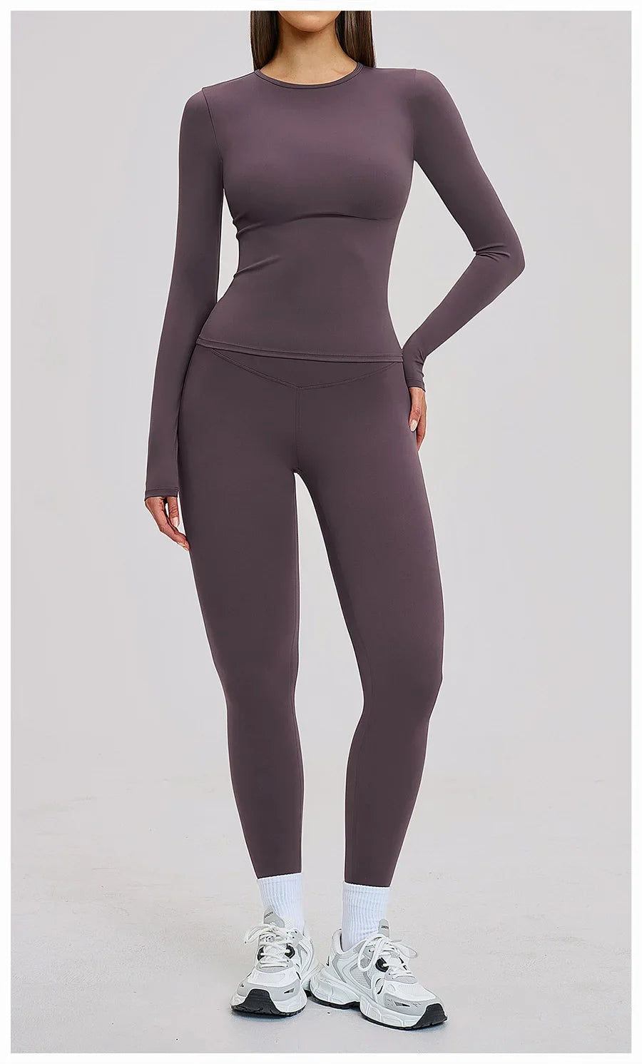 Women’s 2-Piece Yoga Set | Long Sleeve Workout Outfit