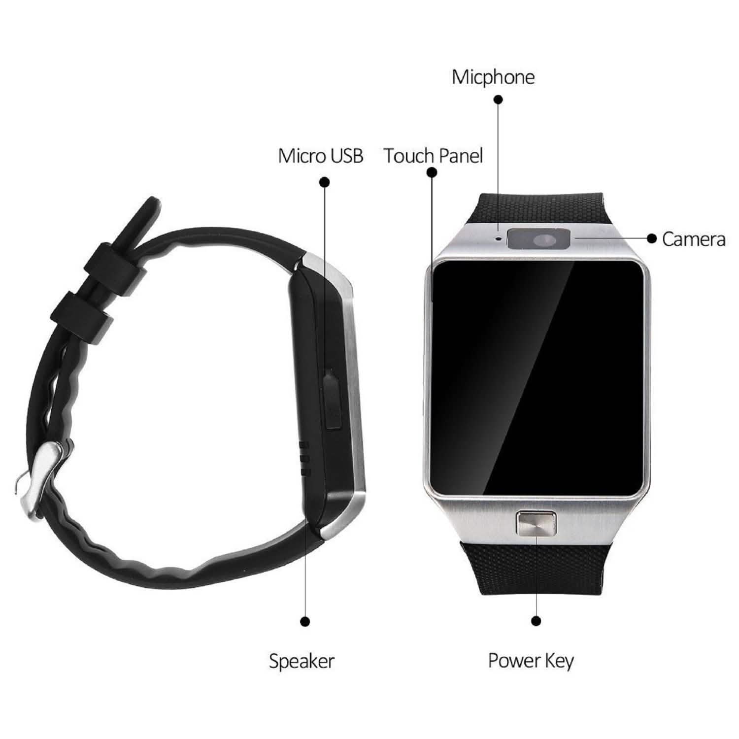 Bluetooth Smart Watch | Camera & Activity Tracker