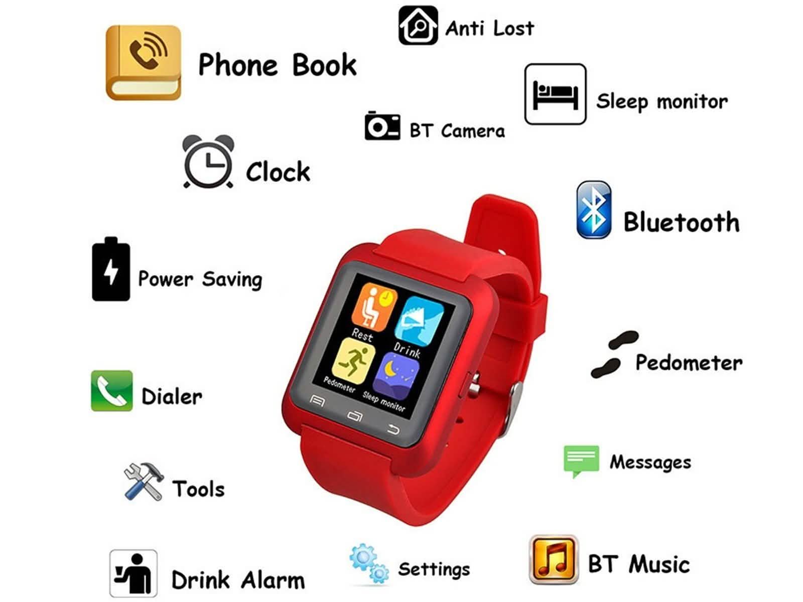 Bluetooth Smart Watch | Fitness & Sleep Tracker