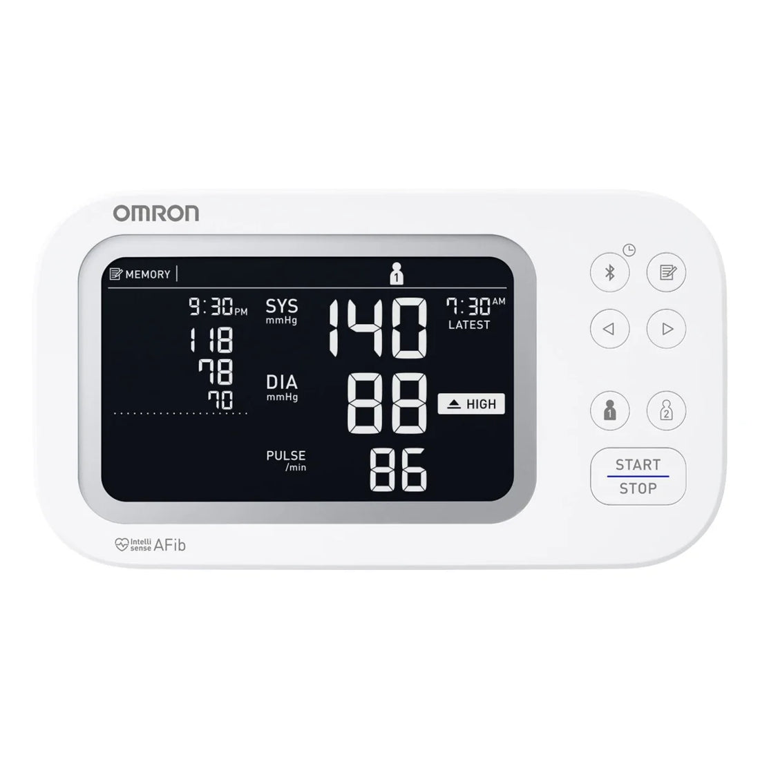 Omron Platinum Upper Arm Blood Pressure Monitor BP5465 AFib Screen [Bluetooth]